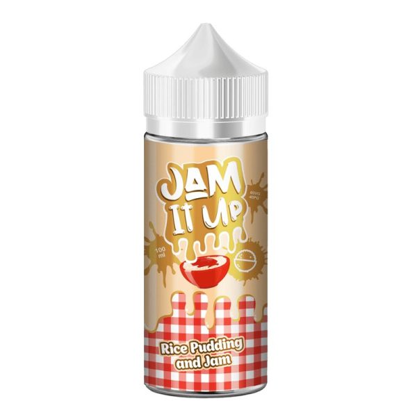 Jam it up rice pudding and jam 100ml eliquid.