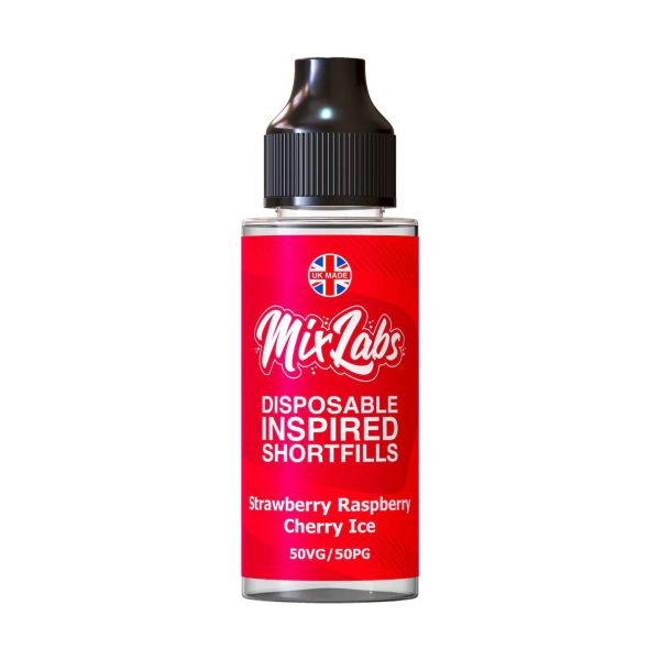 Strawberry Raspberry Cherry Ice Mix Labs 100ml
