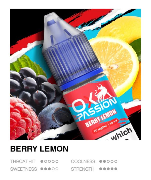 Ox Passion Berry Lemon 10ml nic salts