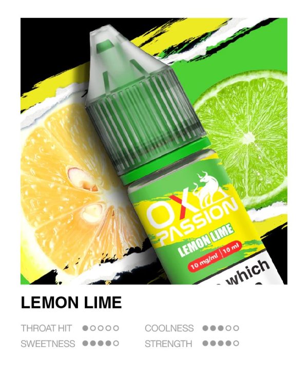 Ox Passion Lemon Lime 10ml nic salts