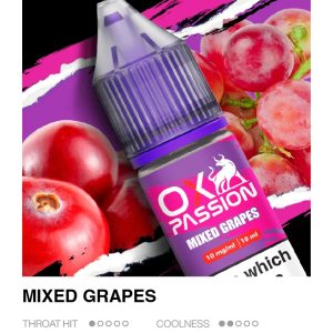 Ox Passion Mixed Grapes 10ml nic salts