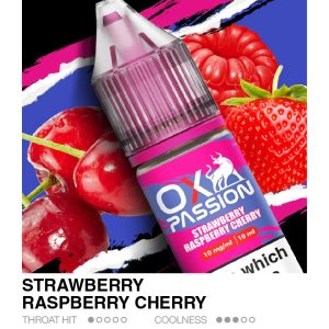 Ox Passion Strawberry Raspberry Cherry 10ml nic salts