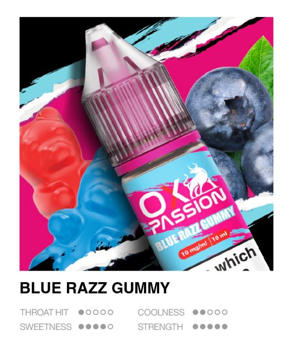 Ox Passion Blue Razz Gummy 10ml