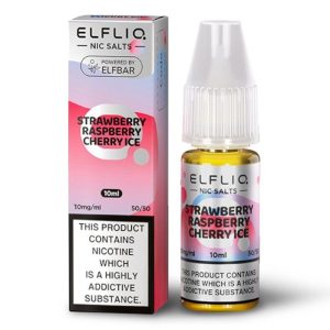 Strawberry Raspberry Cherry Ice Elfliq Nic Salt 10ml