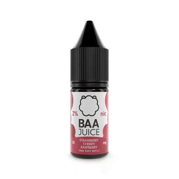 Strawberry Cherry Raspberry Baa Juice Nic Salt