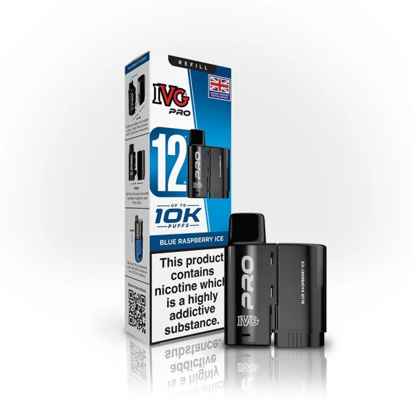 IVG Pro 12 Pod & Refill Blue Raspberry Ice