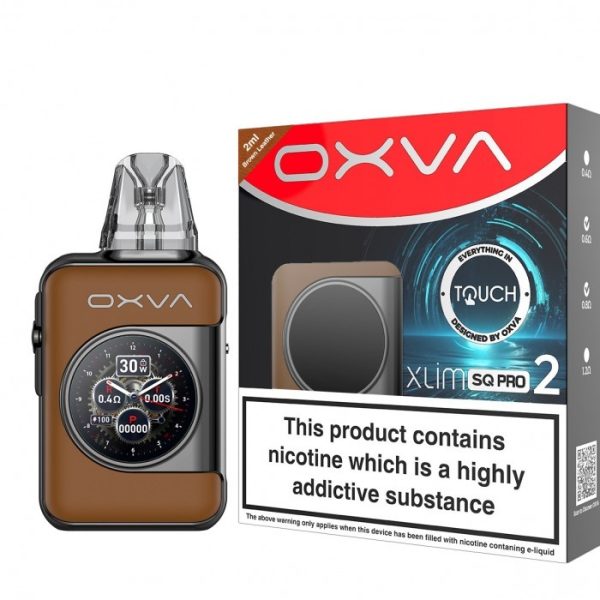 Oxva XLIM SQ Pro 2 Pod Kit Brown Leather